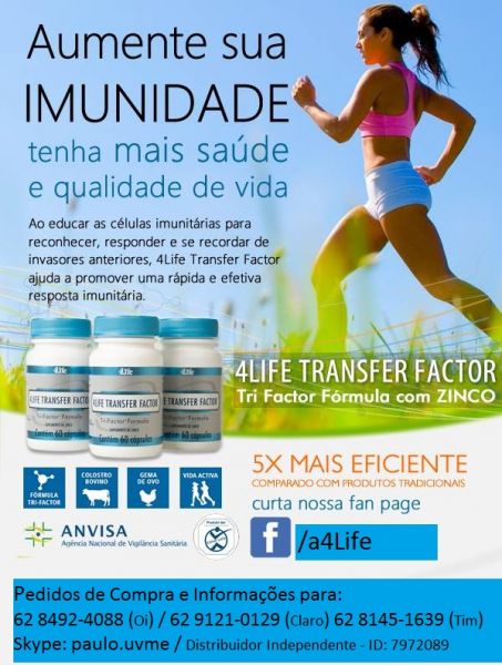 SAÚDE antes de tudo! 4Life Transfer Factor com Zinco